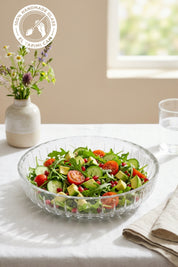 Selen Concept Sieana Model El Yapımı Cam Salata ve Meyve Kasesi