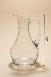 Glamis Alba Model El Yapımı Cam Sürahi - 1500 ml, Şık Tasarım ve Sağlıklı İçecek Sunumu