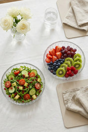 Selen Concept Sieana Model El Yapımı Cam Salata ve Meyve Kasesi 2'li Set