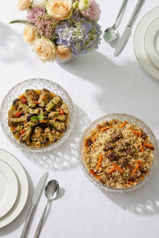Selen Concept Kafes Model El Yapımı Orta Boy Cam Salata Kasesi 2'li