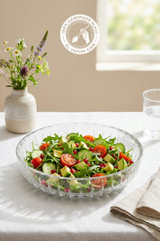 Selen Concept Sieana Model El Yapımı Cam Salata ve Meyve Kasesi
