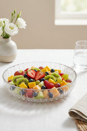 Selen Concept Sieana Model El Yapımı Cam Salata ve Meyve Kasesi 2'li Set