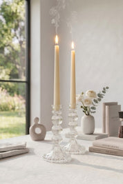 Selen Concept Linea Model Cam Şamdan & Mumluk Büyük Boy 2'li Set