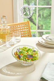 Selen Concept Yatık Kafes Model El Yapımı Cam Meyve Sunum Ve Salata Kasesi