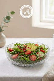 Selen Concept Mira Model El Yapımı Cam Salata ve Meyve Kasesi Tekli